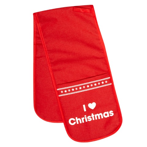 I Love Christmas - Christmas Double Oven Gloves
